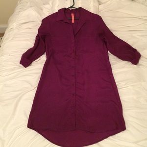 Button down shirt dress