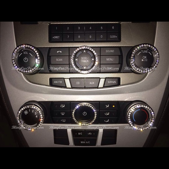 Crystal Bling Ring, Rhinestone Car Sticker Emblem - Picture 4 of 4