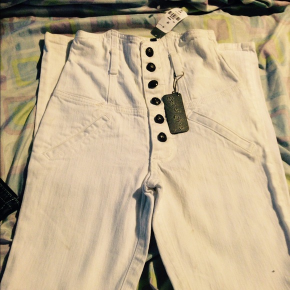 Era of Chaos High Rise White Skinny Jeans 23 - Picture 1 of 2