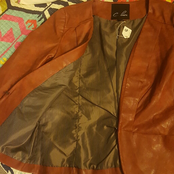 Beautiful Brand New Boutique Leather Jacket - Picture 3 of 3
