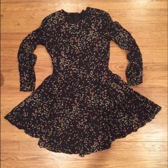 H&M Long Sleeve Dot Dress