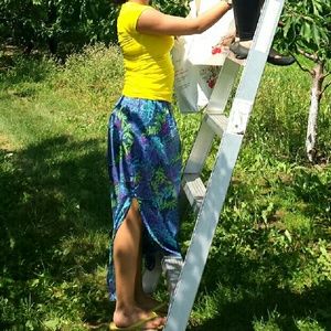 Aeropostale Paisley Print Maxi Skirt