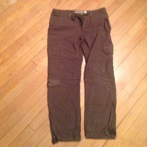 Anthropologie army crop pants with cargo detail