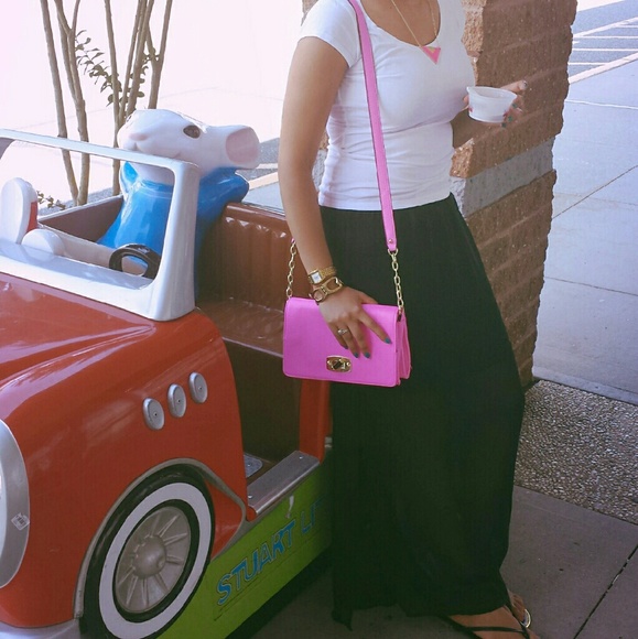 Charlotte Russe sheer maxi skirt with side slits