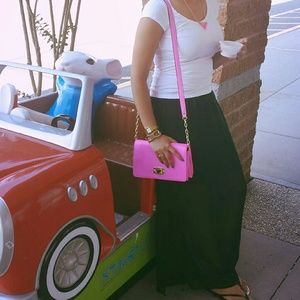 Charlotte Russe sheer maxi skirt with side slits