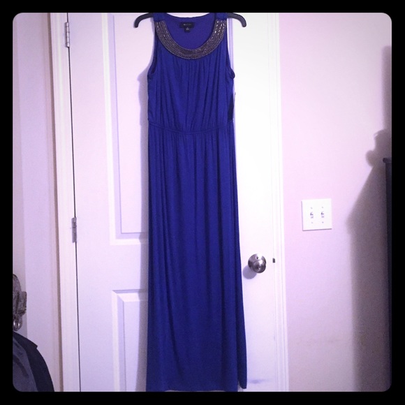 Blue maxi dress