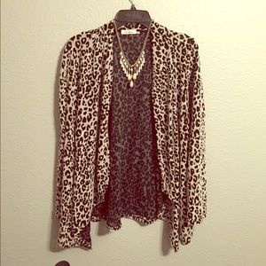 Blu pepper Leopard print blazer