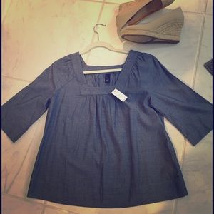 NWT-Gap Chambray Tunic, M