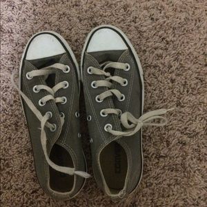 Grey low rise converse