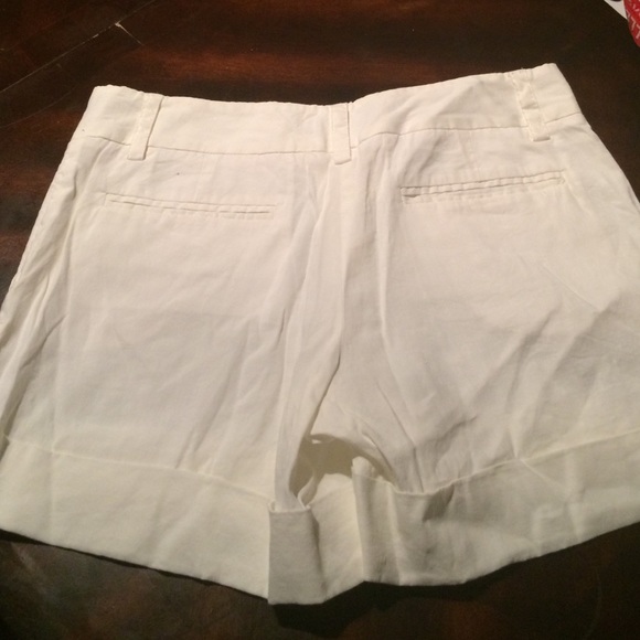 Womens theory linen shorts - Picture 2 of 4