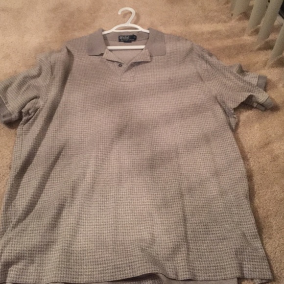 Gray and White checkered XXL Ralph Lauren shirt