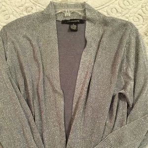 Silver throw sweater