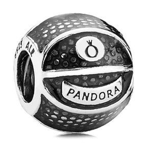 Silver Pandora basketball charm