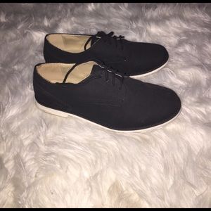 Black and white shoes