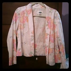 Bright floral Old Navy blazer