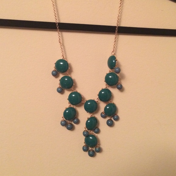 Teal bubble necklace