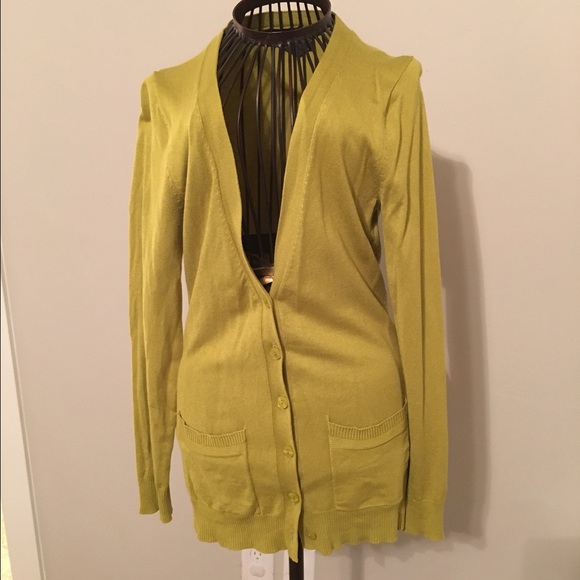 Green cardigan