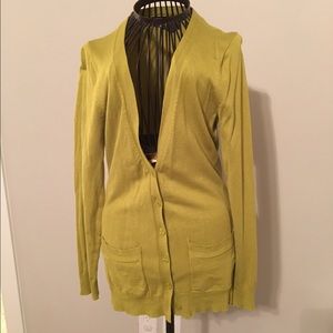 Green cardigan