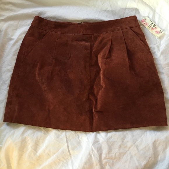 Forever 21 brown suede skirt