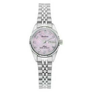 Armitron Silver & Pink Womens Dress Watch