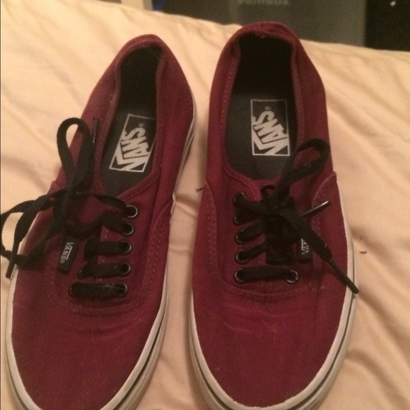 Burgundy vans