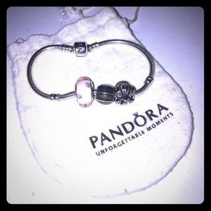 Silver Pandora bracelet