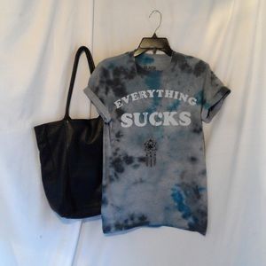 Tie Dye "Everything Sucks" Graphic Tee 🦁