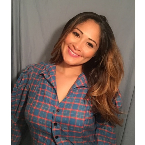 Vintage Plaid Long Sleeve Midi Dress w Pockets