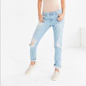 Ripped boyfriend jeans!