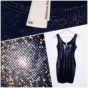 American Apparel holographic mini dress