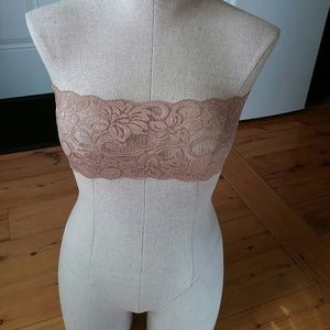Women's Tan lace bra cover