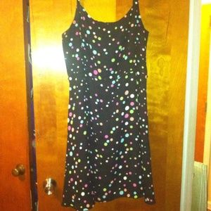 K and Company size 16 strappy dress- polka dots