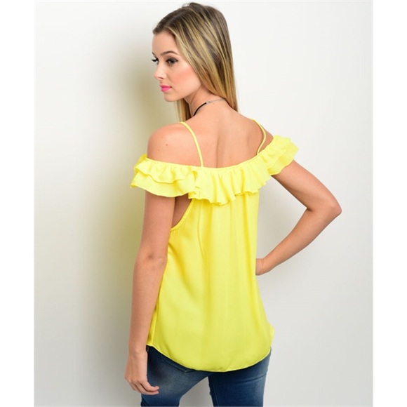 Off The Shoulder Ruffle Top - Picture 2 of 3