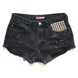Black High Waisted Shorts