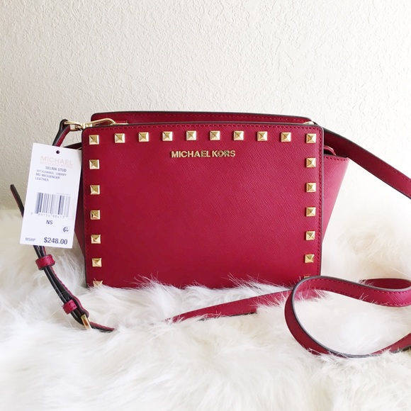 MICHAEL Michael Kors Handbags - S A L E // Michael Kors Medium Selma Stud Messengr
