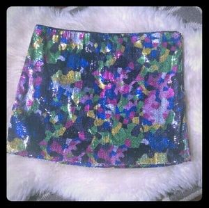 Colorful Sequined Skirt