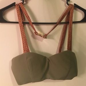 Hot Miami Styles strappy brallette. Olive!