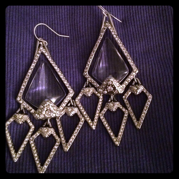 Alexis Bittar Crystal and clear stone earrings