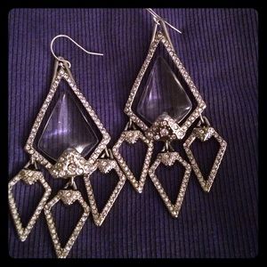 Alexis Bittar Crystal and clear stone earrings
