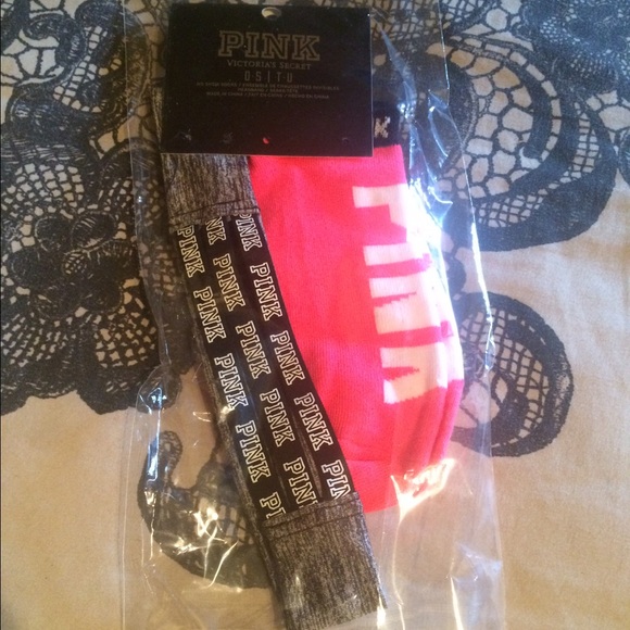 VS PINK sock and headband set ✌🏻️