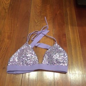 Victoria's Secret Triangle Sequin Top