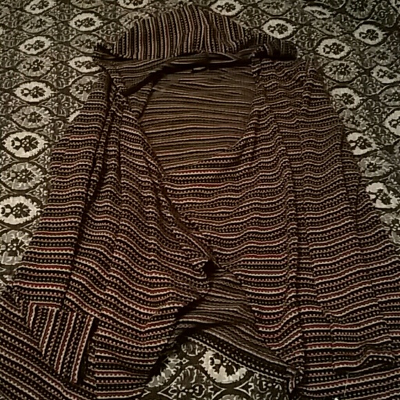 Cardigan hooded multicolored