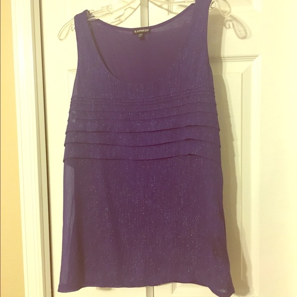 Express Purple Top - Size L - Picture 1 of 4
