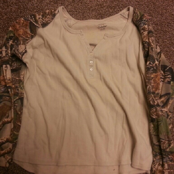 Cabelas camouflage shirt.