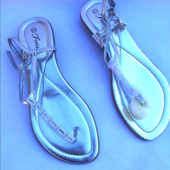Silver sandals