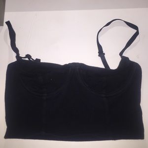 Black American Apparel Crop