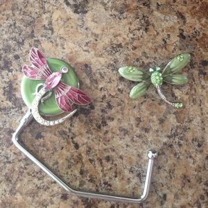 Dragonfly pin and dragonfly purse hook!