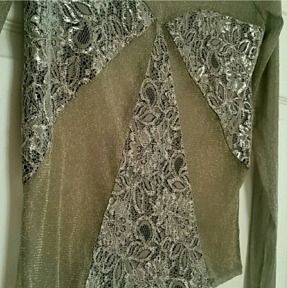 Urban Outfitters Tops - Kimchi Blue | Sheer Gold Top