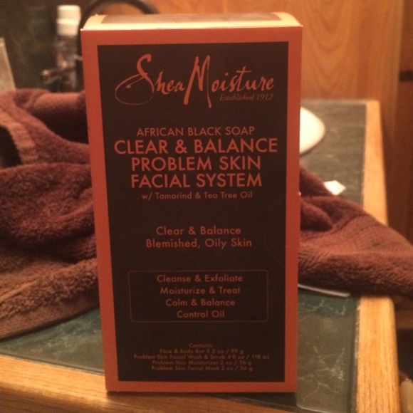 BNIB Shea Moisture African Black Soap Kit