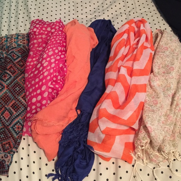 Lot of Colorful Scarves